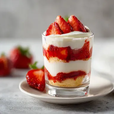 Tiramisu Im Glas Rezept Mit Erdbeeren f&uuml;r 4 Personen: Samtig Rezeptkarte