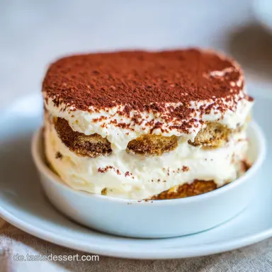 Tiramisu Ohne Ei f&uuml;r 6 Personen Rezeptkarte