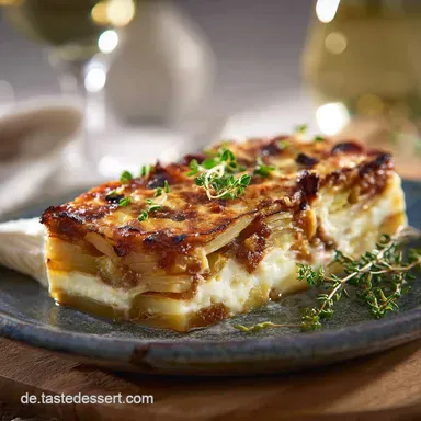 &Uuml;berbackenes Ofengem&uuml;se: Einfaches Rezept mit goldbrauner K&auml;sekruste Rezeptkarte