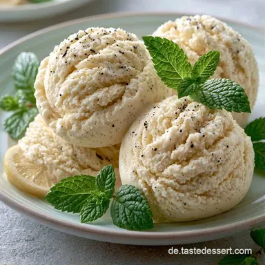 Vanilleeis f&uuml;r 6 Portionen: Cremig Rezeptkarte