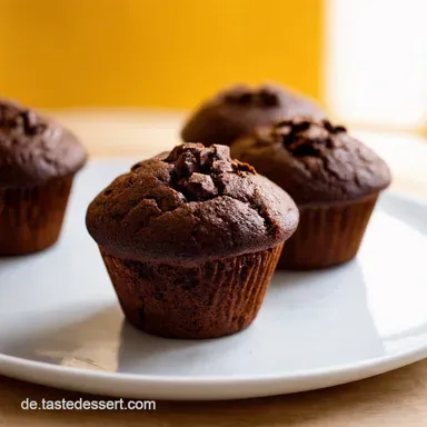 Vegane SchokoBananen Muffins Saftig Einfach Rezeptkarte
