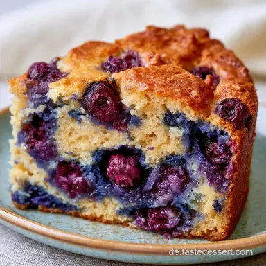 Veganer Blaubeerkuchen mit Sojajoghurt