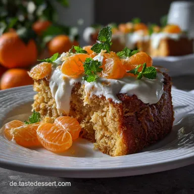Veganer Fantakuchen mit Mandarinen und Schmand Rezeptkarte