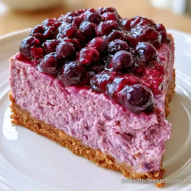 Veganer HeidelbeerCheesecake in 38 Min Rezeptkarte