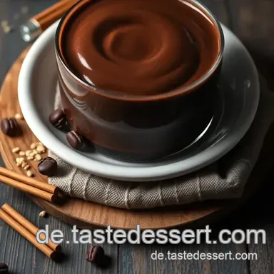 Verführerische heiße Schokolade aus dunkler Schokolade: Ein Genuss für kalte Tage Rezeptkarte
