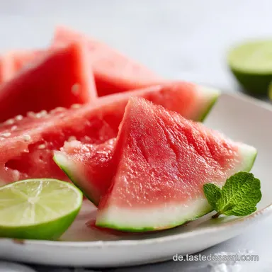 WassermelonenDrink: Erfrischender Minz-Limetten-Genuss Rezeptkarte