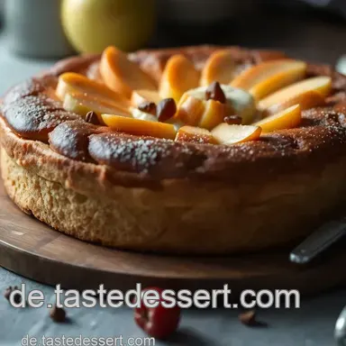 Wunderbarer Apfel-Quark-Kuchen: Ein Stück Heimat für Deine Kaffeetafel Rezeptkarte