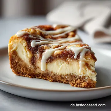 Zimtschnecken Cheesecake mit Keksboden f&uuml;r 12 Portionen Rezeptkarte