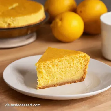 Saftiger veganer Zitronenkuchen Einfaches Rezept f&uuml;r Zitronentraum Rezeptkarte