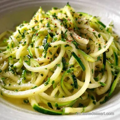 Zucchini-Nudeln Aglio e Olio in 17 Minutes Rezeptkarte