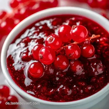 Johannisbeersirup mit Erythrit Rezeptkarte