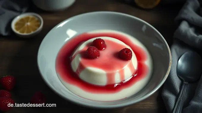 Die perfekte Panna Cotta mit fruchtiger Beeren-Sauce