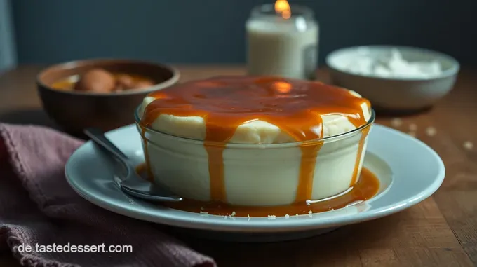 Grießpudding mit Karamellsauce