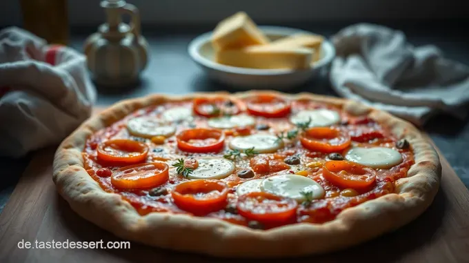 Herzhafte Pizzaschnecken mit Käse und Wurst