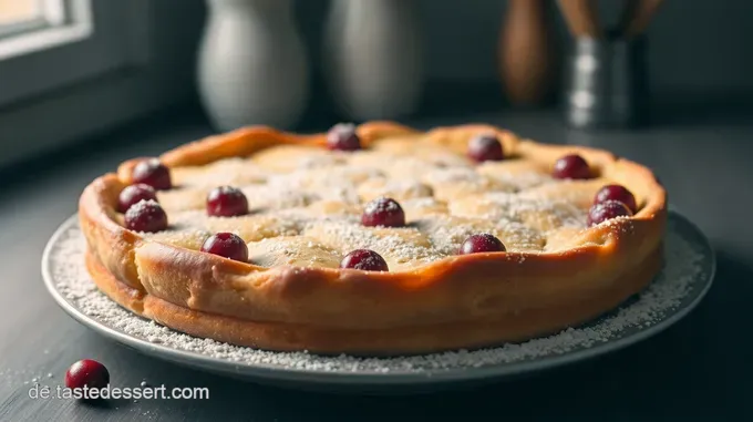Maulwurfkuchen mit saftigen Kirschen