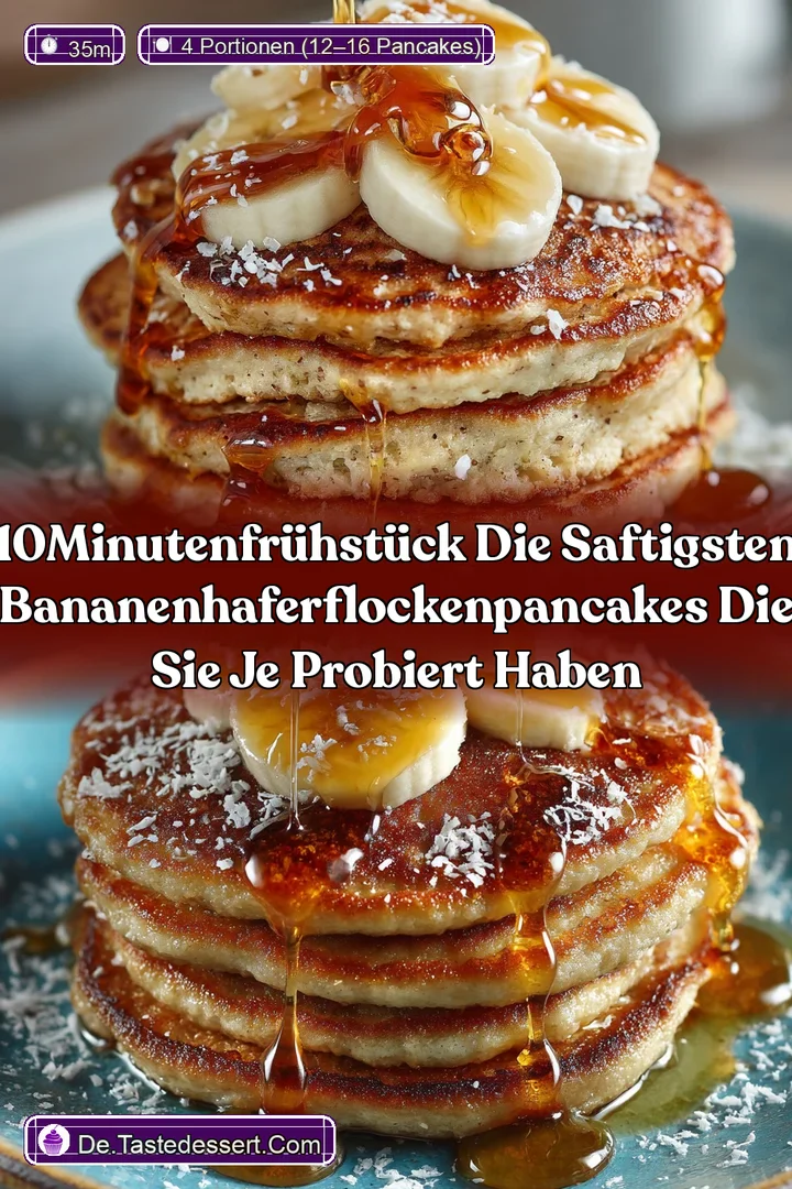 10MinutenFr&uuml;hst&uuml;ck Die saftigsten BananenHaferflockenPancakes die Sie je probiert haben