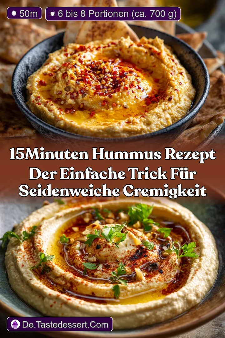 15Minuten Hummus Rezept Der einfache Trick f&uuml;r seidenweiche Cremigkeit