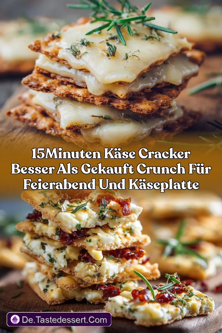 15Minuten K&auml;se Cracker Besser als gekauft Crunch f&uuml;r Feierabend und K&auml;seplatte