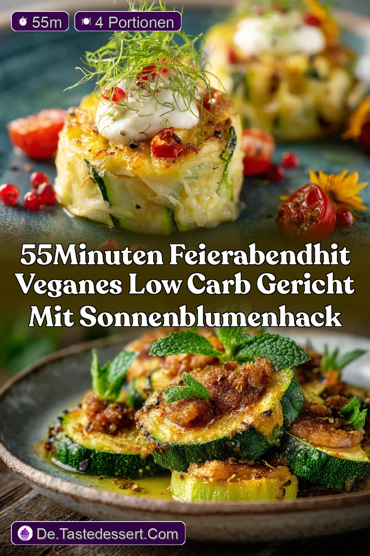 55Minuten FeierabendHit Veganes Low Carb Gericht mit SonnenblumenHACK