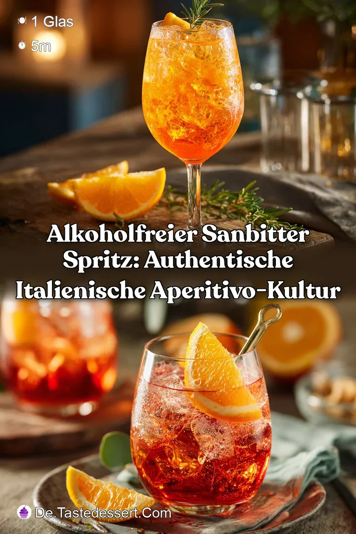 Alkoholfreier Sanbitter Spritz: Authentische italienische Aperitivo-Kultur