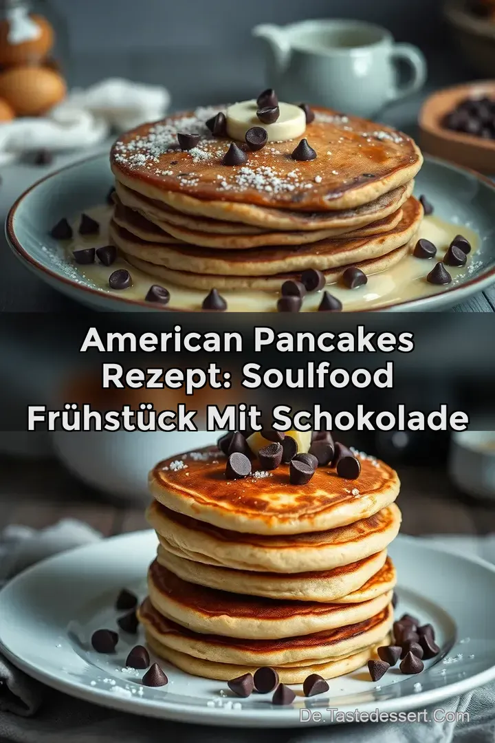 American Pancakes Rezept: Soulfood Frühstück mit Schokolade