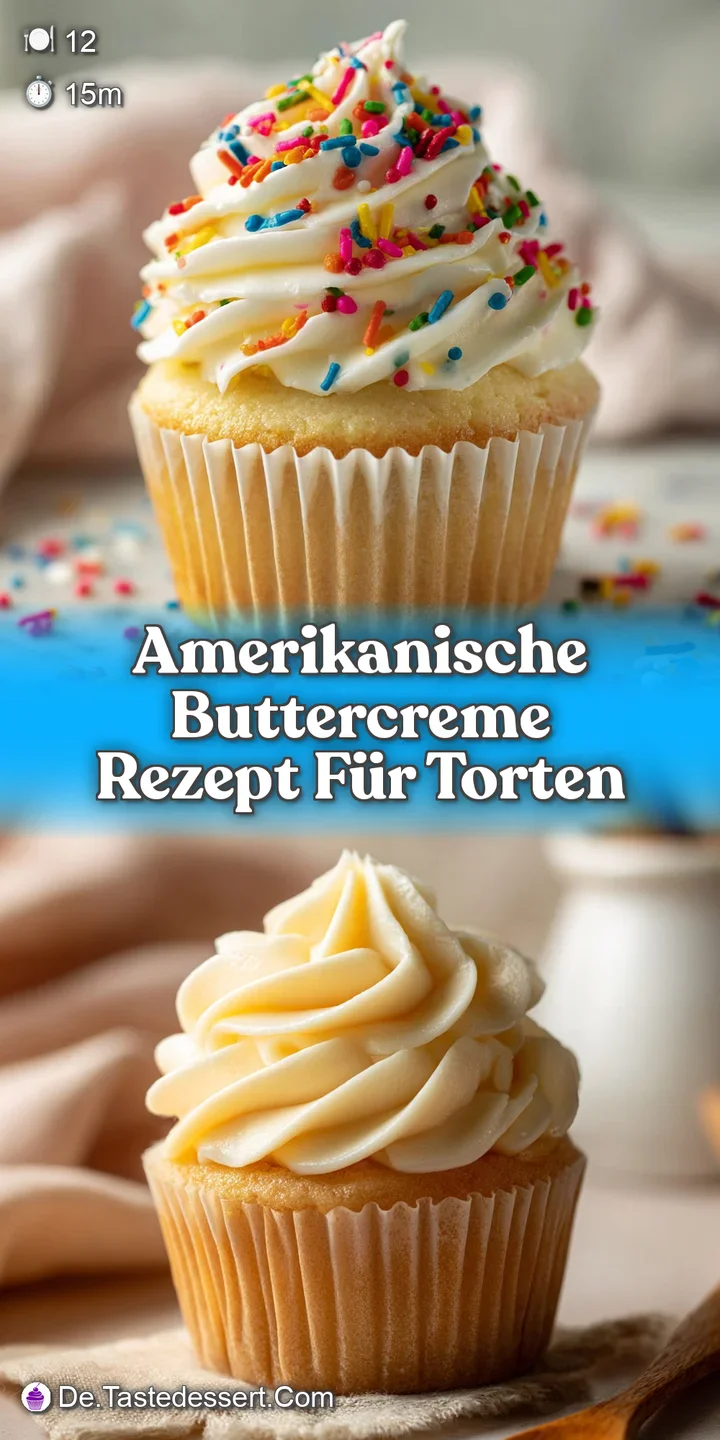 Close-up of buttercream frosting reveals a soft, airy texture, with delicate peaks and a creamy, inviting color for cake d...