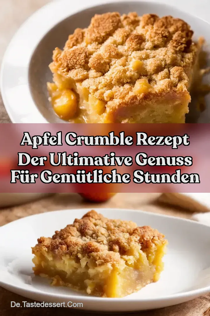 Apfel Crumble Rezept Der ultimative Genuss f&uuml;r gem&uuml;tliche Stunden