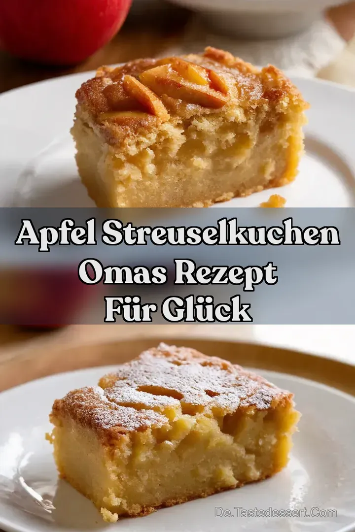 Apfel Streuselkuchen Omas Rezept für Glück