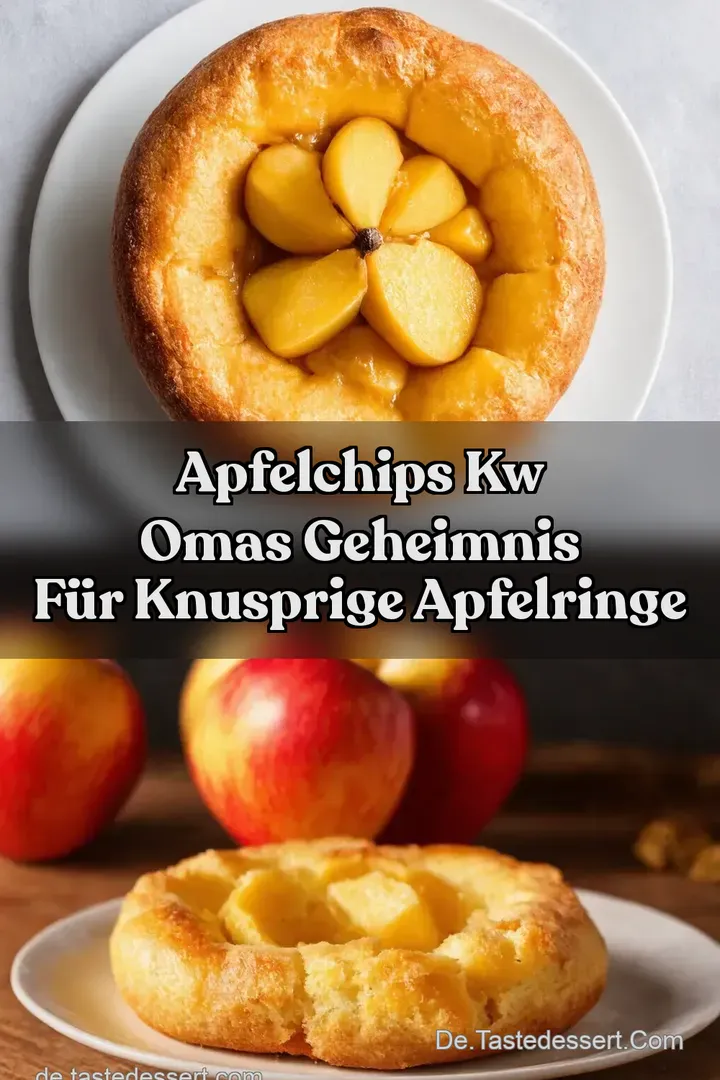 Apfelchips kw Omas Geheimnis f&uuml;r Knusprige Apfelringe
