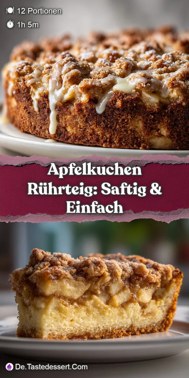 Close-up of apple cake reveals tender, juicy apples nestled in a soft crumb. Sprinkling of sugar on top. Warm tones.