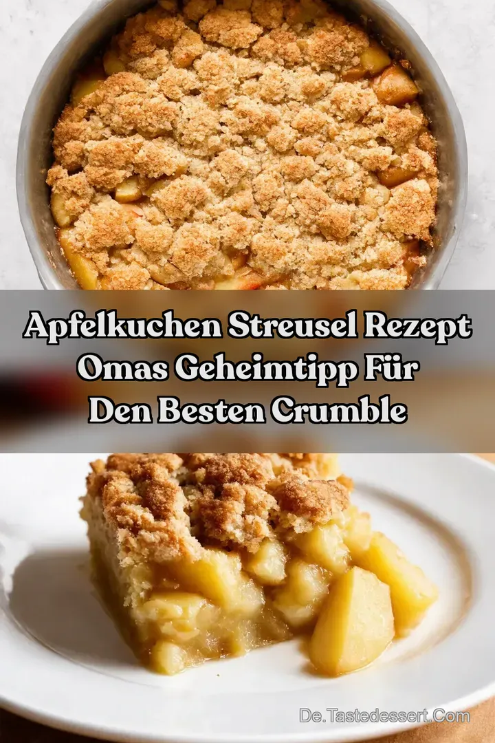Apfelkuchen Streusel Rezept Omas Geheimtipp f&uuml;r den Besten Crumble