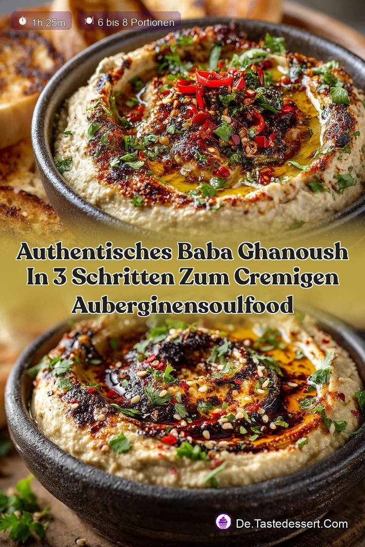 Authentisches Baba Ghanoush In 3 Schritten zum cremigen AuberginenSoulFood
