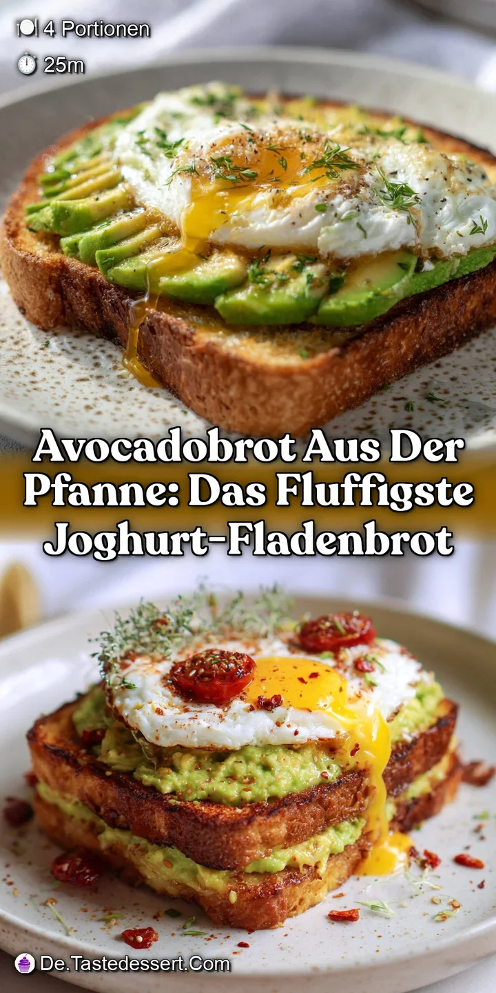Avocadobrot aus der Pfanne: Das Fluffigste Joghurt-Fladenbrot