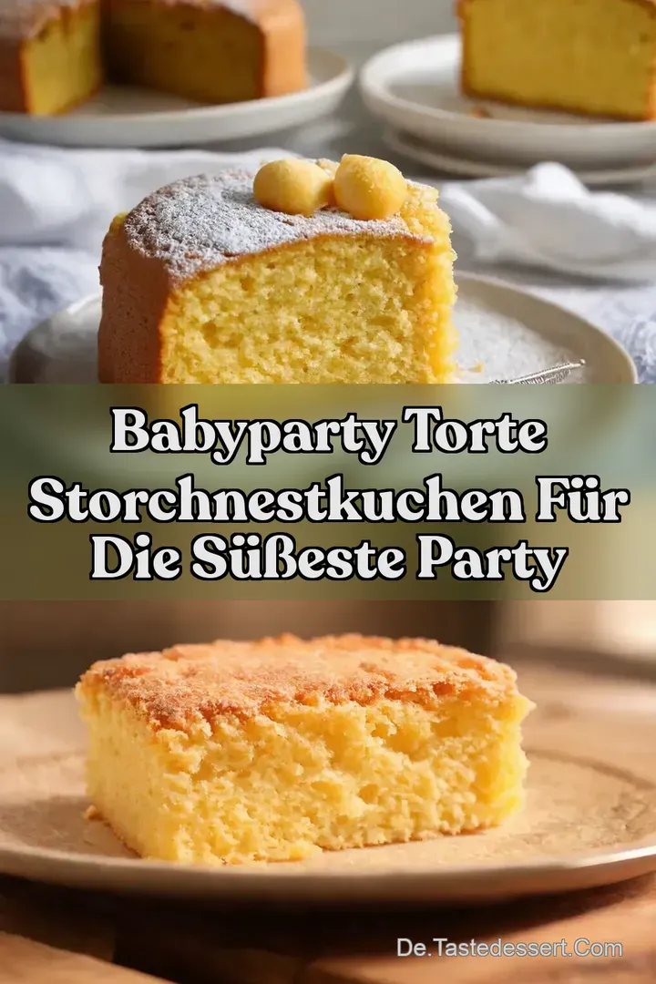 Babyparty Torte StorchNestKuchen für die süßeste Party