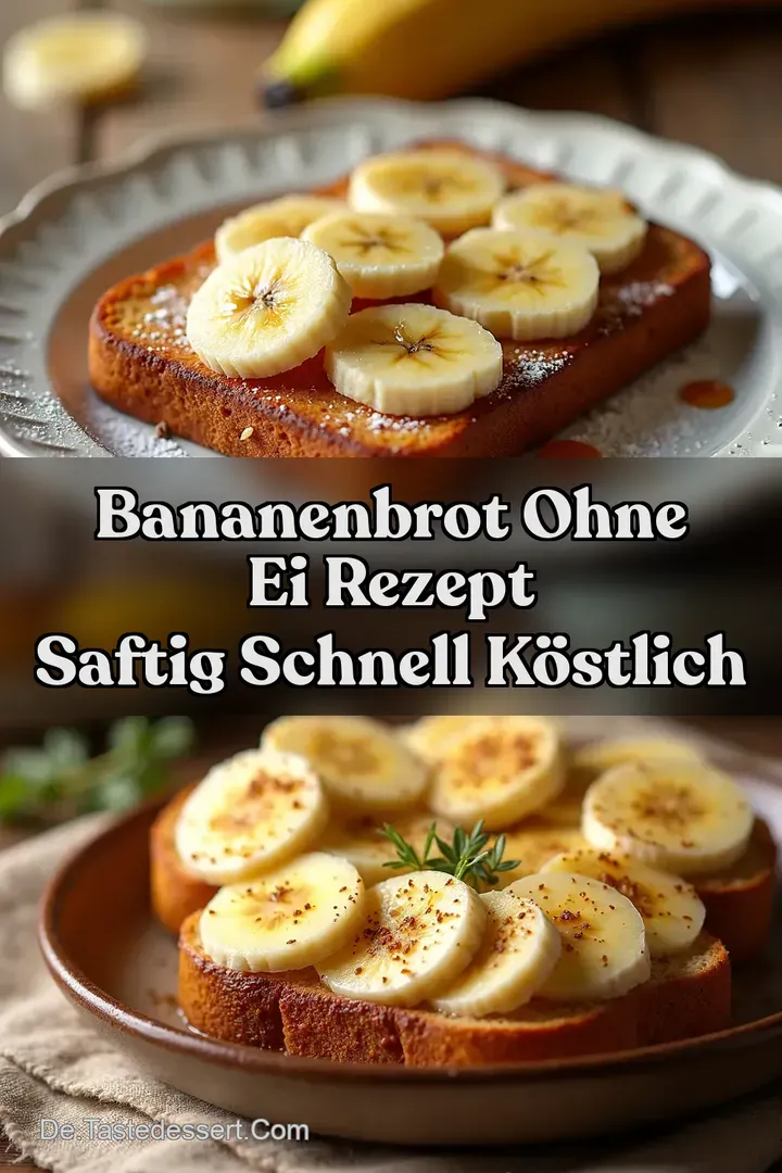 Bananenbrot ohne Ei Rezept Saftig Schnell K&ouml;stlich