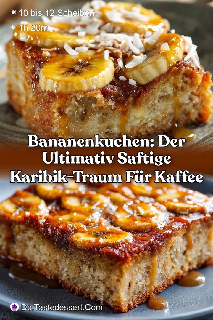 Bananenkuchen: Der ultimativ saftige Karibik-Traum f&uuml;r Kaffee