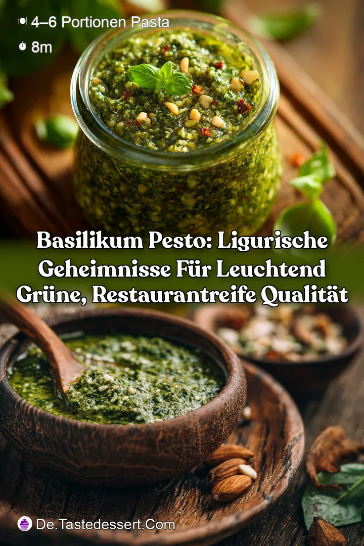 Basilikum Pesto: Ligurische Geheimnisse f&uuml;r leuchtend gr&uuml;ne restaurantreife Qualit&auml;t