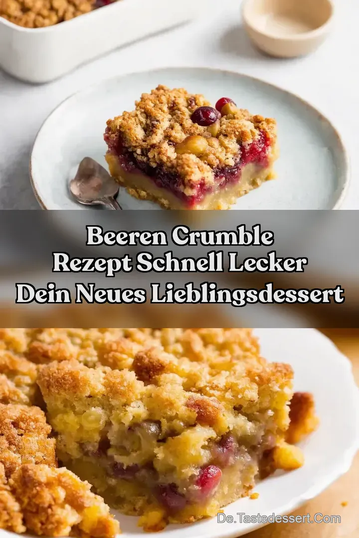 Beeren Crumble Rezept Schnell Lecker Dein neues Lieblingsdessert