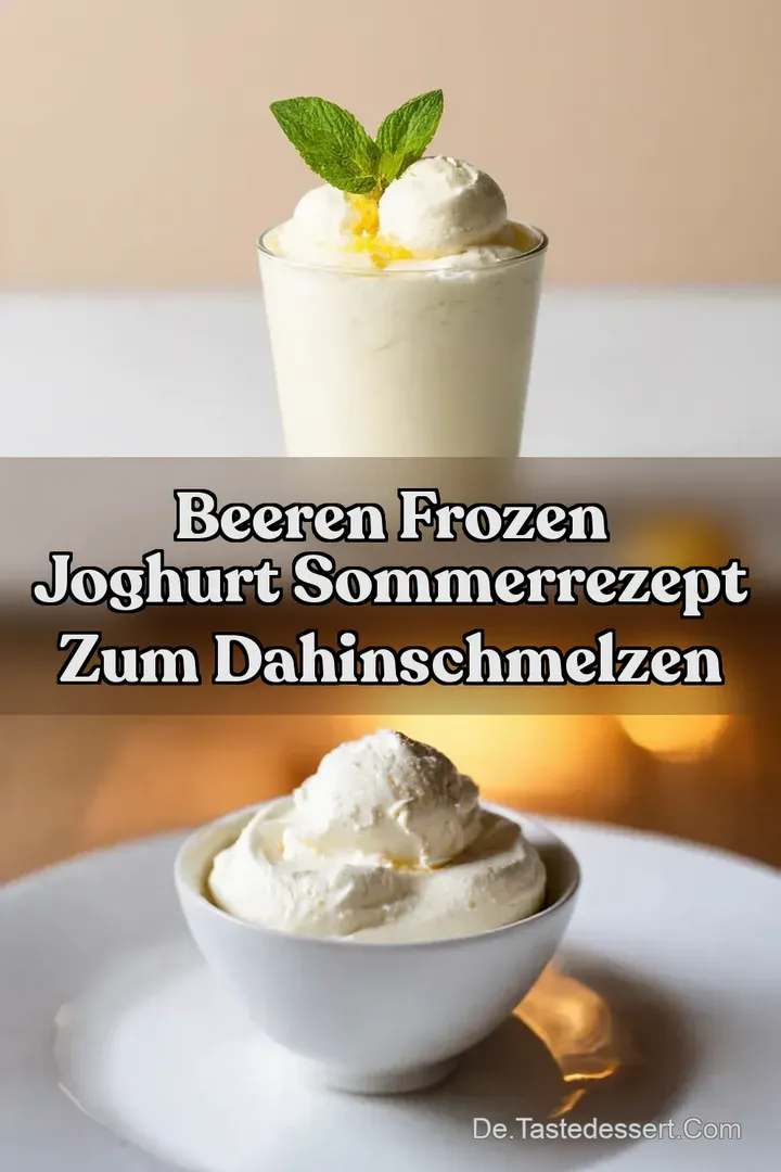 Beeren Frozen Joghurt Sommerrezept zum Dahinschmelzen