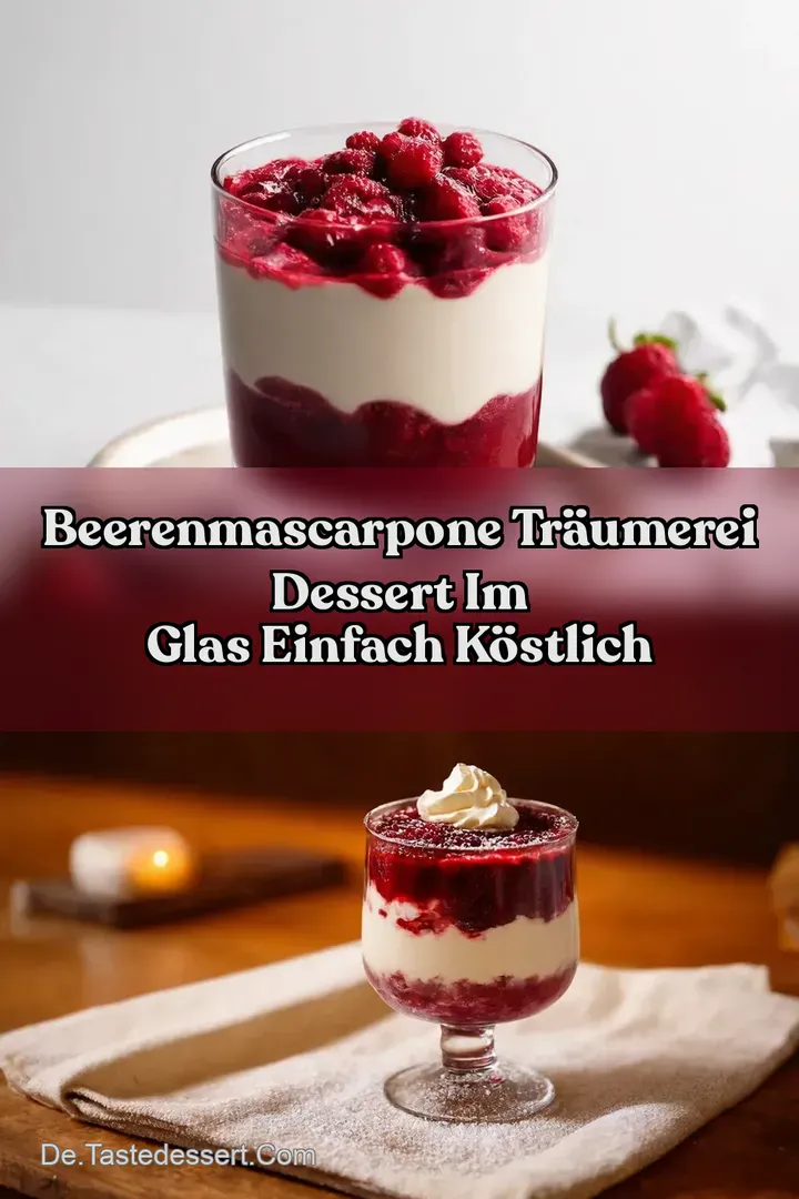 BeerenMascarpone Tr&auml;umerei Dessert im Glas Einfach K&ouml;stlich