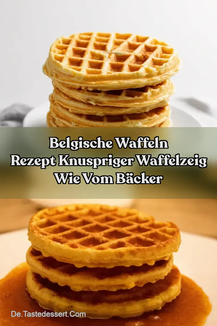 Belgische Waffeln Rezept Knuspriger Waffelzeig wie vom B&auml;cker