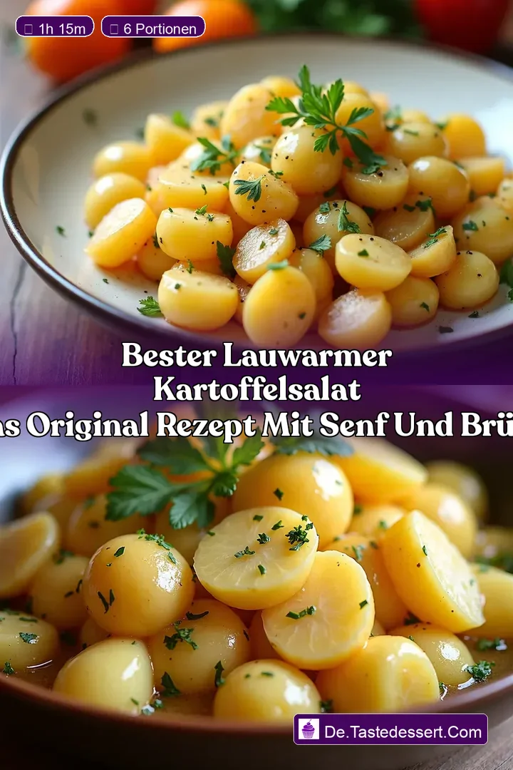 Bester Lauwarmer Kartoffelsalat Das Original Rezept mit Senf und Br&uuml;he