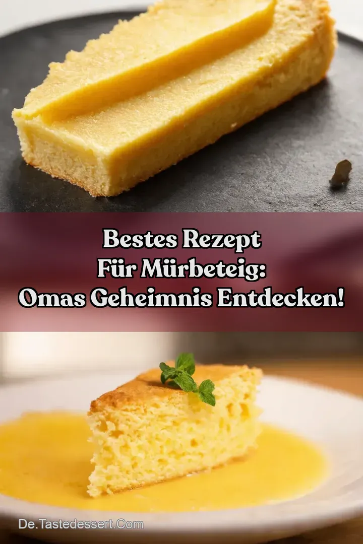 Bestes Rezept für Mürbeteig: Omas Geheimnis entdecken!