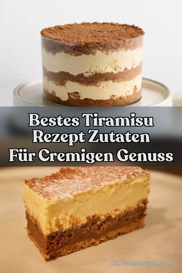 Bestes Tiramisu Rezept Zutaten f&uuml;r cremigen Genuss