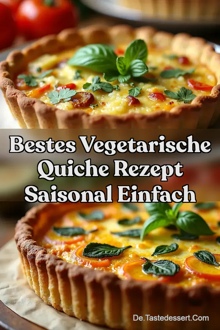 Bestes vegetarische Quiche Rezept Saisonal Einfach