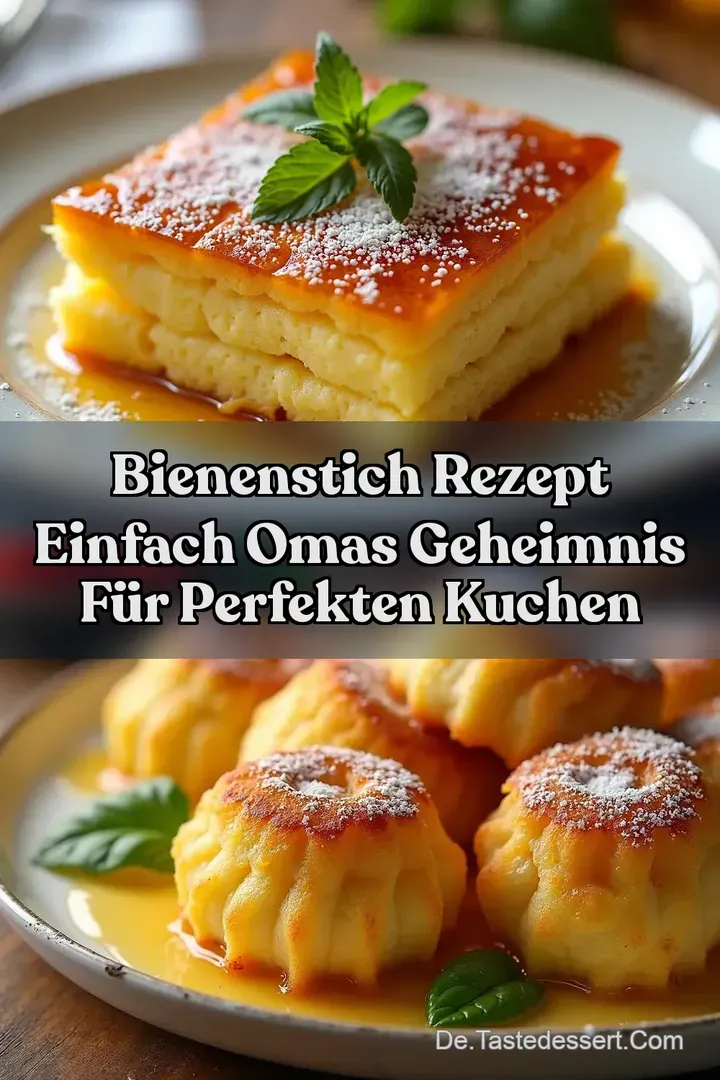 Bienenstich Rezept Einfach Omas Geheimnis f&uuml;r perfekten Kuchen