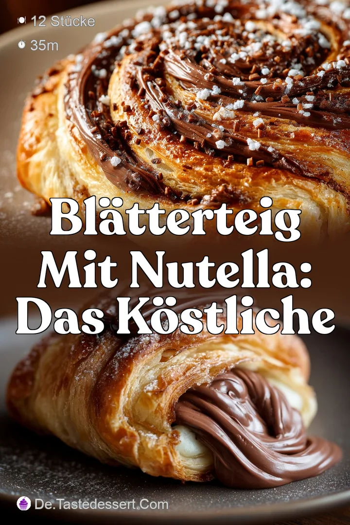 Bl&auml;tterteig mit Nutella: Das k&ouml;stliche