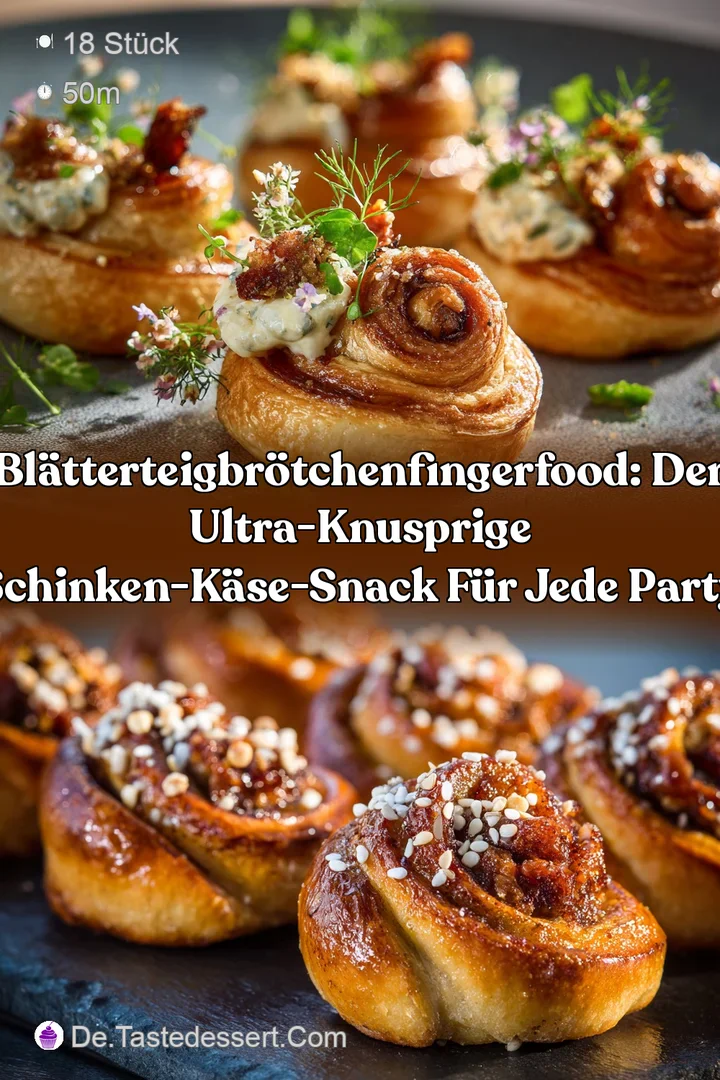 Bl&auml;tterteigBr&ouml;tchenFingerfood: Der ultra-knusprige Schinken-K&auml;se-Snack f&uuml;r jede Party