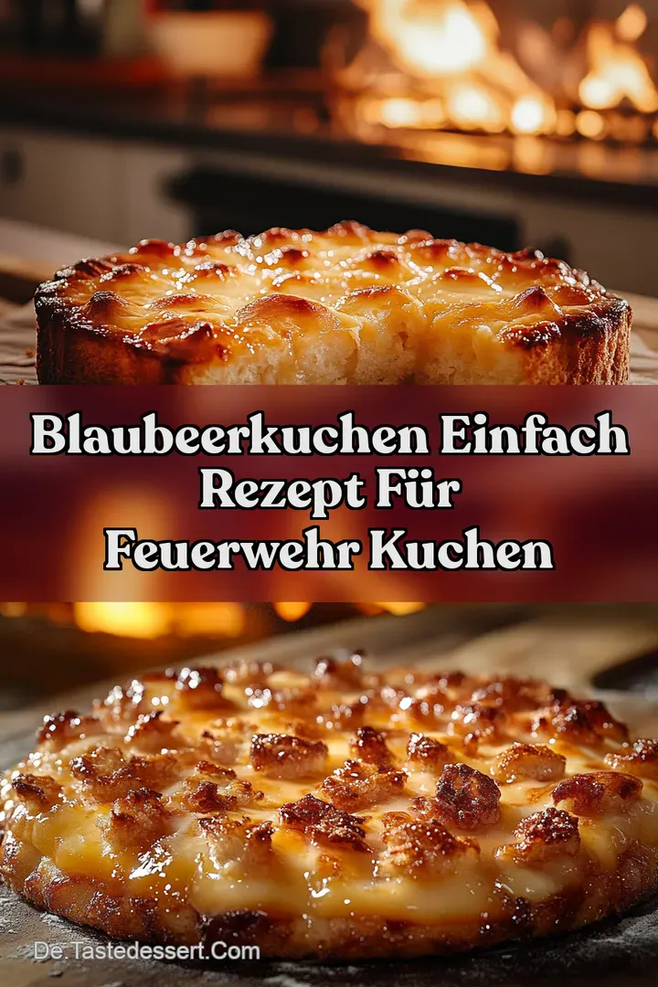 Blaubeerkuchen Einfach Rezept f&uuml;r Feuerwehr Kuchen