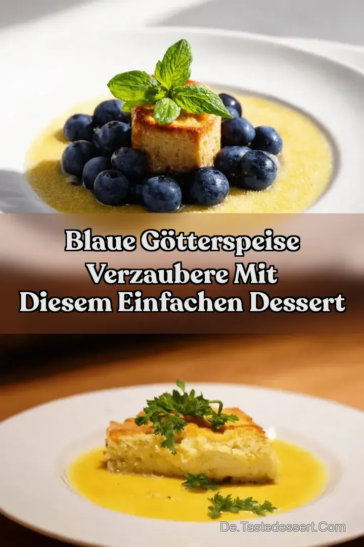 Blaue G&ouml;tterspeise Verzaubere mit diesem einfachen Dessert